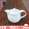 2015 new design ceramic coffee pot white porcelain tea pot wholesale